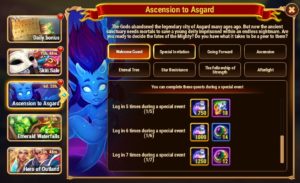 Hero wars Welcome Guest Ascension to Asgard