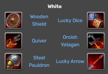 Hero Wars Qing Mao Items