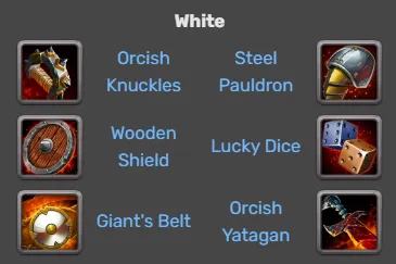 Hero Wars- Artemis Items