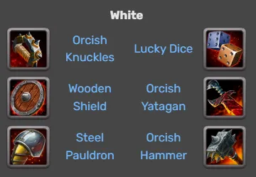 Hero Wars-Galahad items