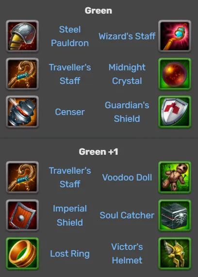Hero Wars- Hero Judge items