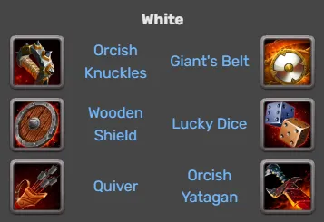 Hero Wars Kayla Items