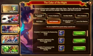 Hero Wars The Color of the Night Event