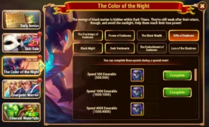 Hero Wars The Color of the Night Event