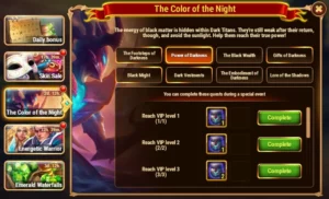 Hero Wars The Color of the Night Event