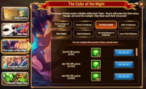 Hero Wars The Color of the Night Event