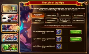 Hero Wars The Color of the Night Event