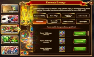 Hero Wars Elemental Synergy Event
