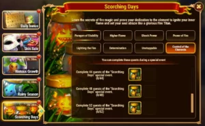 Hero Wars Scorching Days Event