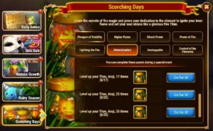 Hero Wars Scorching Days Event