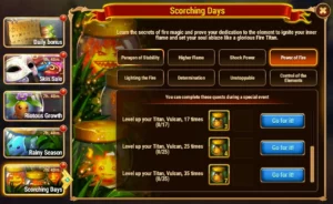 Hero Wars Scorching Days Event