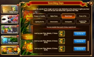 Hero Wars Scorching Days Event