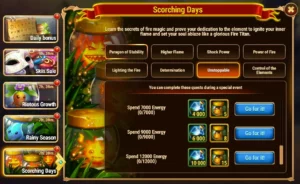 Hero Wars Scorching Days Event