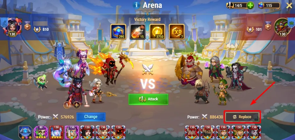 Hero Wars League Arena