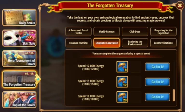 Hero Wars Forgotten Treasury