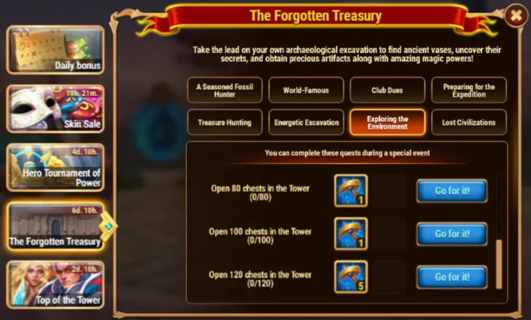 Hero Wars Forgotten Treasury