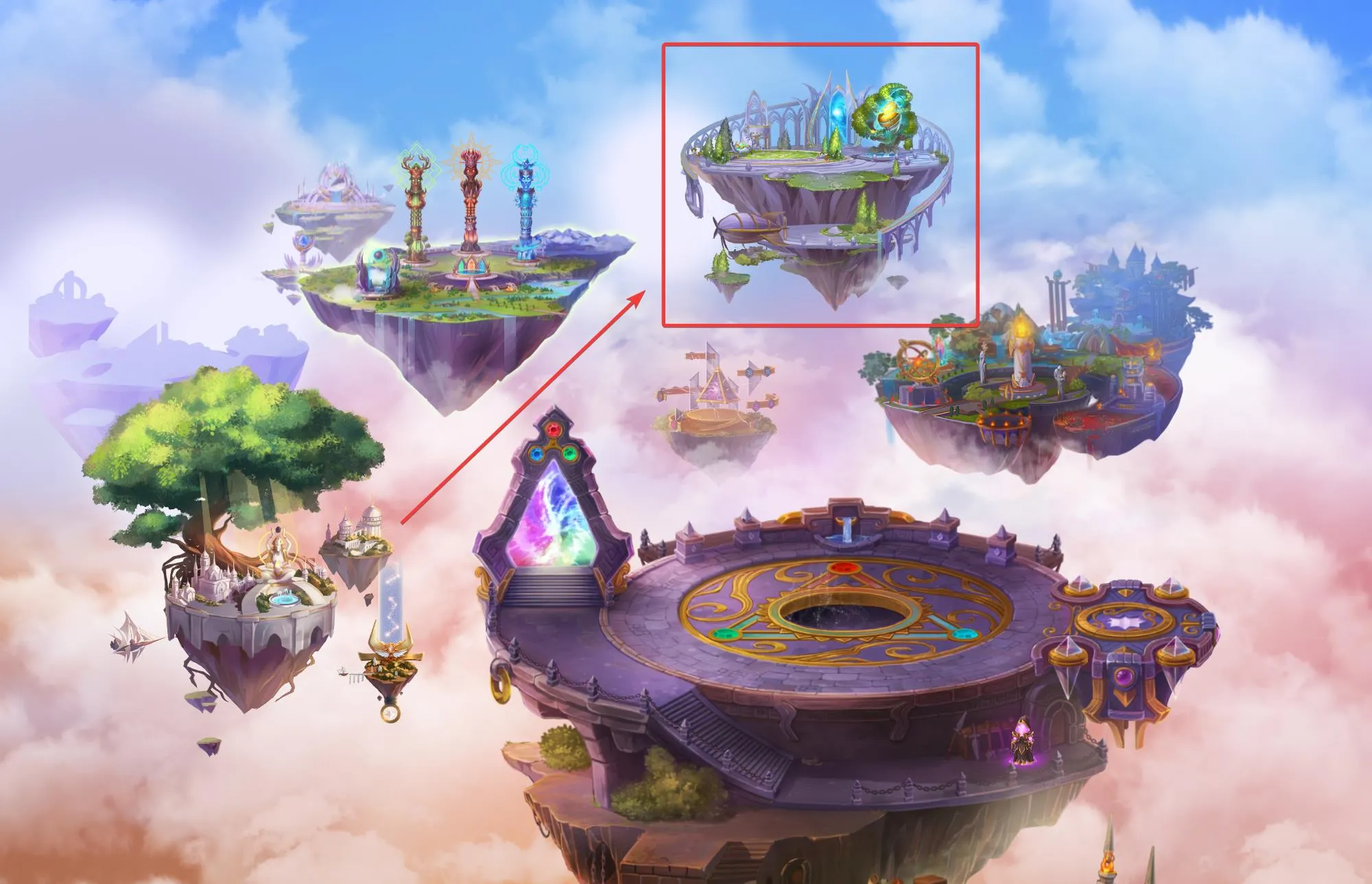 Hero Wars Adventures сelectial city sanctuary