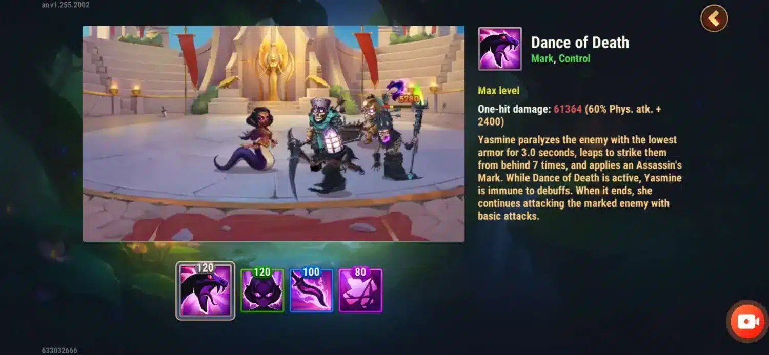 Yasmine dance of death
