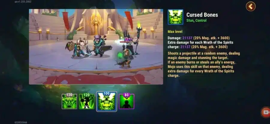 Cursed of bones skill