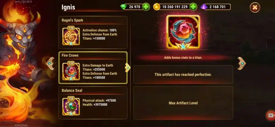 Ignis Titan Artifact