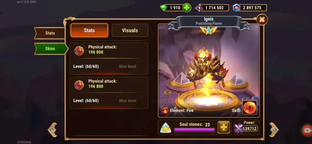 Ignis Titan Skin