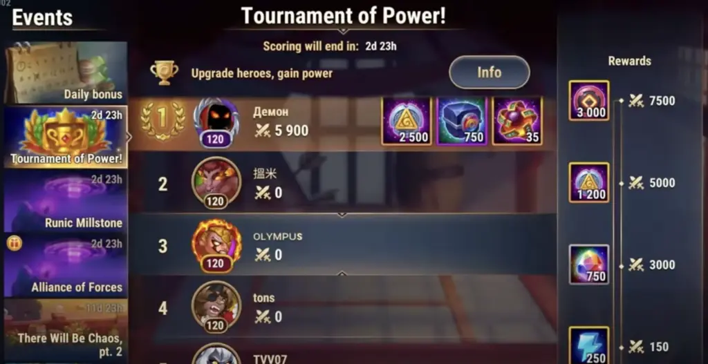 Hero Wars Alliance new season