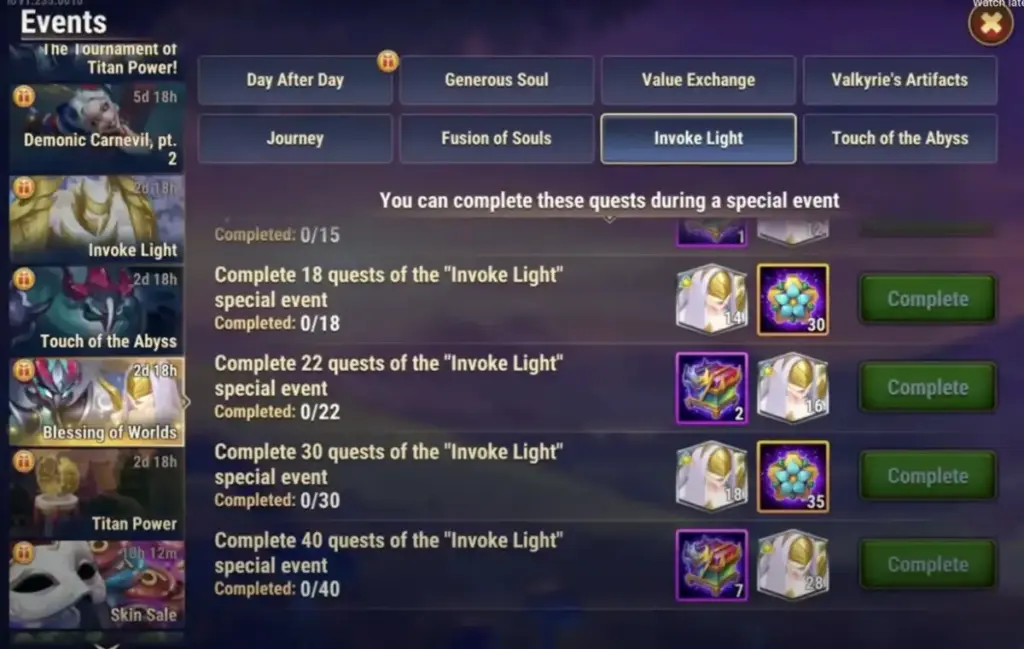 Tricks and Treats Season Calendar