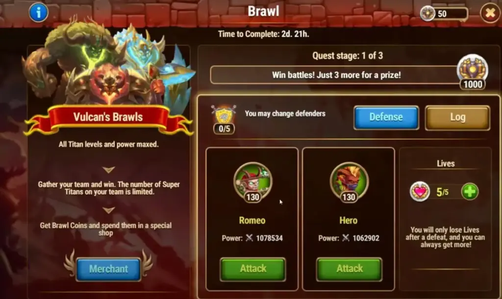 Vulcan Brawls guide