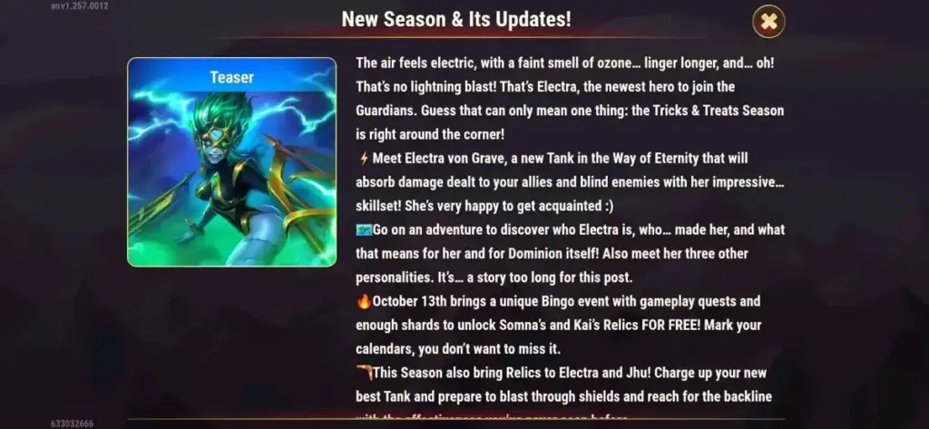 hero wars alliance new season update