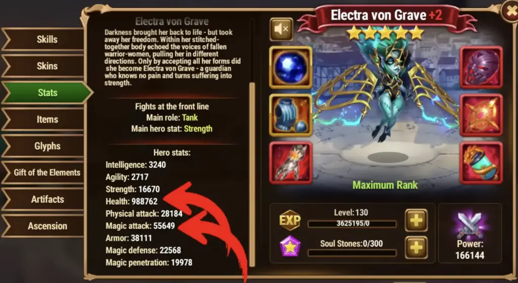 Electra’s Skill Embrace of Pain