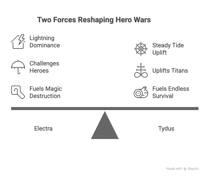 Electra vs Tydus info-graphics