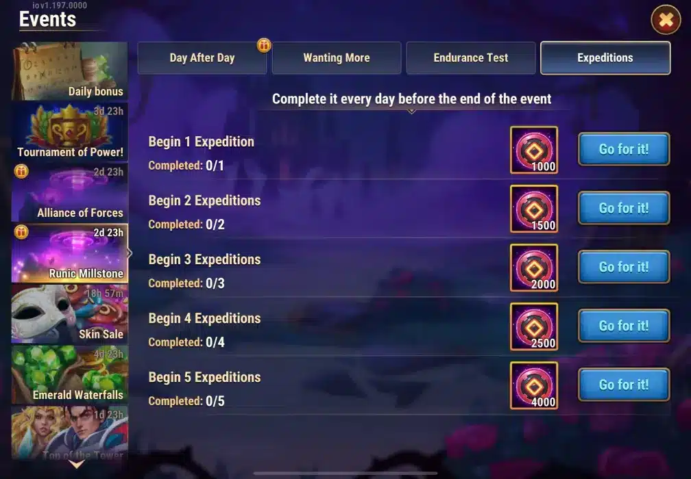 Runic Millstone Event