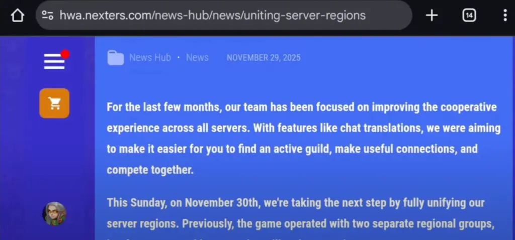 Hero Wars Global Server Update