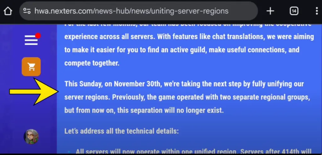 Hero Wars Global Server Update