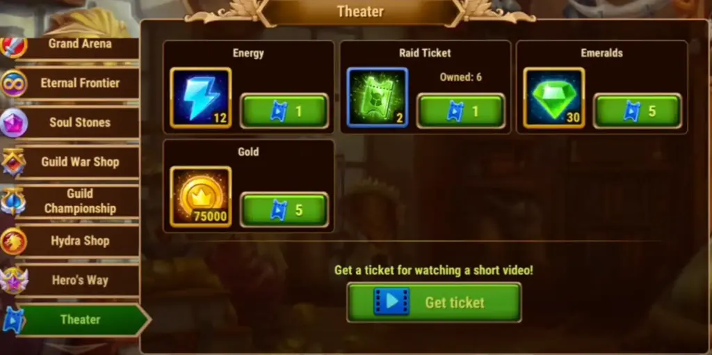 Hero Wars store value
