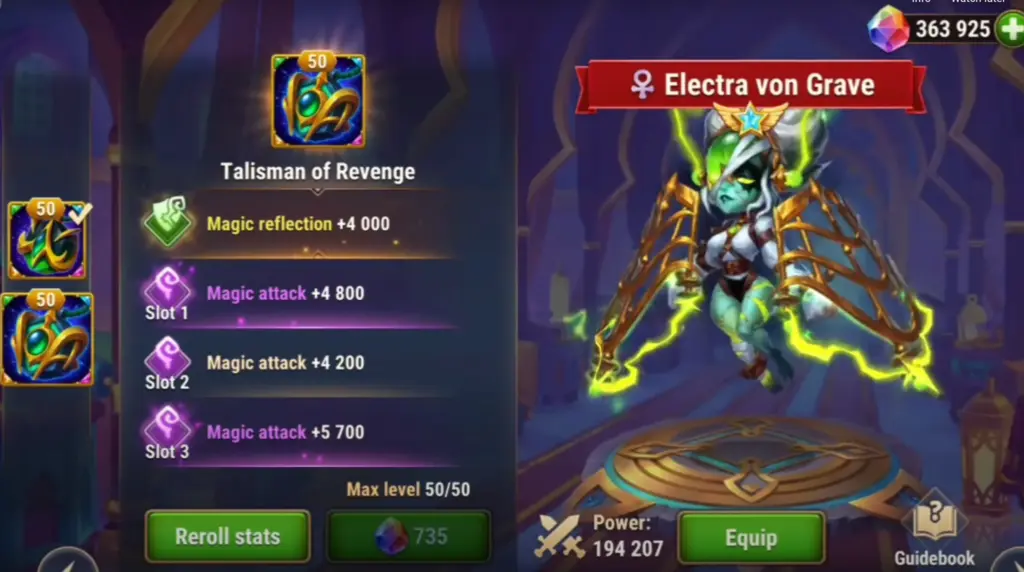Electra's New Talisman