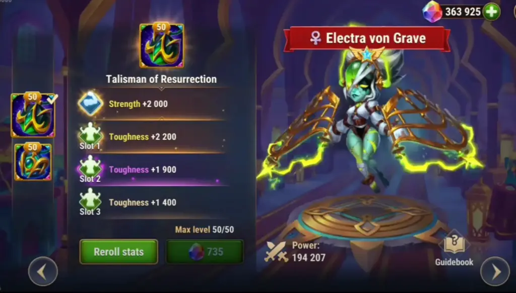 Electra's New Talisman