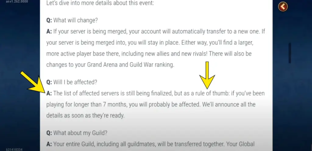 Hero Wars server merges