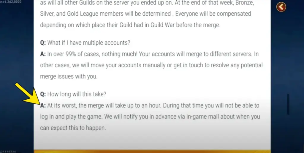 Hero Wars server merges