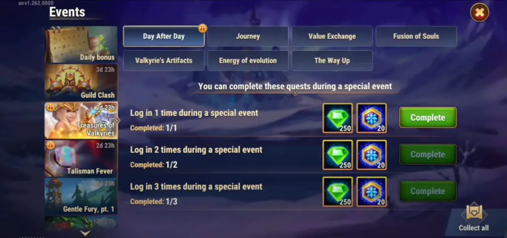 Treasure of the Valkyries event