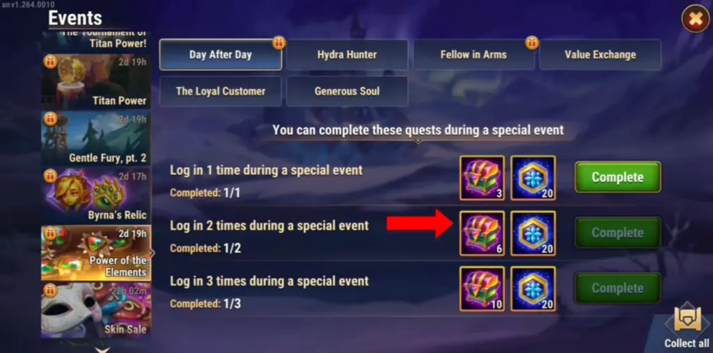 Power of the Elements event