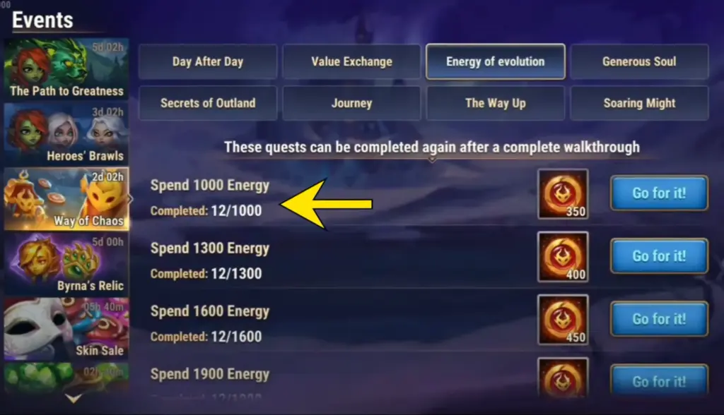 Way of Chaos Event
