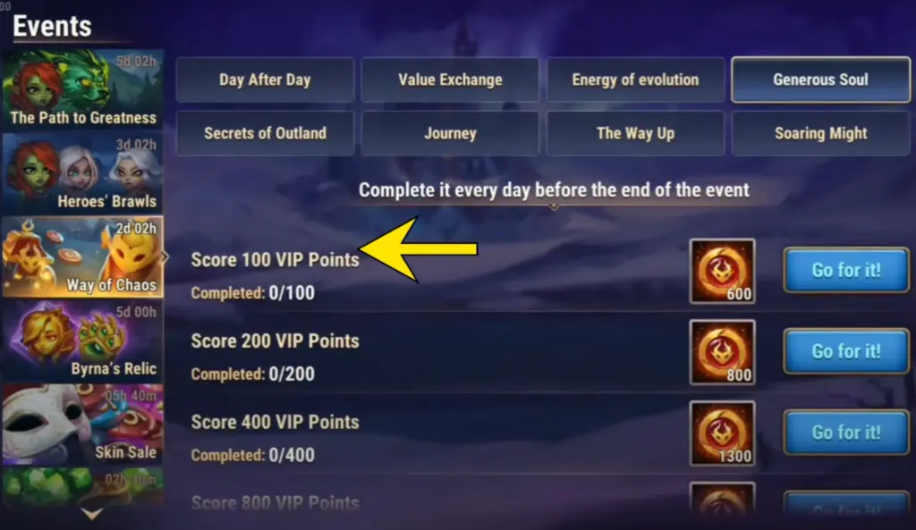 Way of Chaos Event