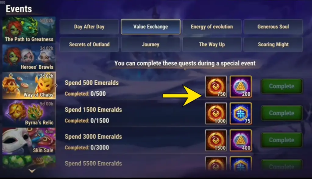 Way of Chaos Event