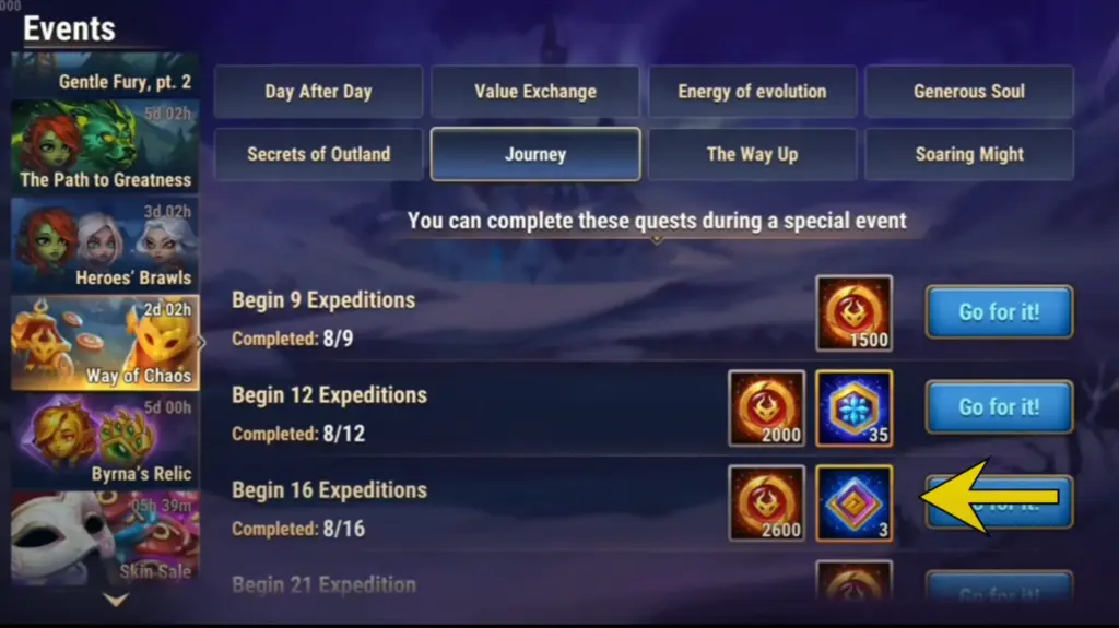 Way of Chaos Event