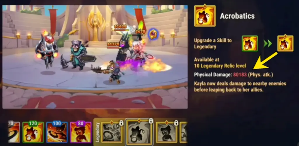 Kayla Ultimate Relics Guide
