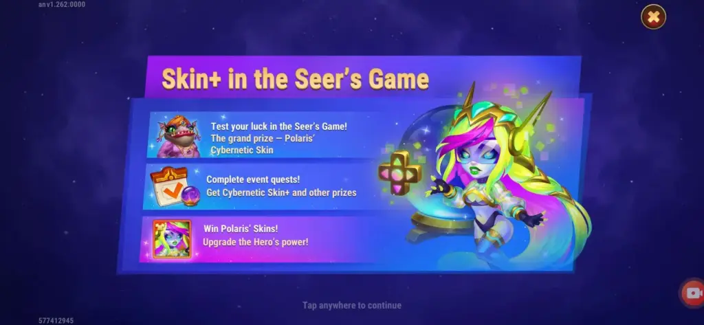 Seer’s Game Event guide