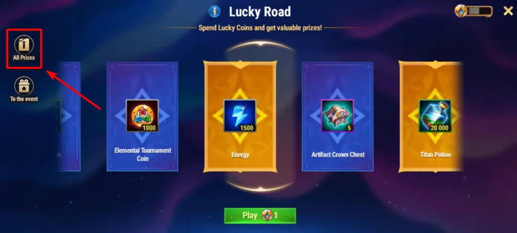 all prizes