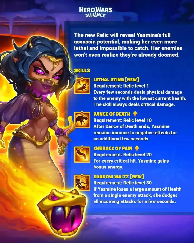 Yasmine relics