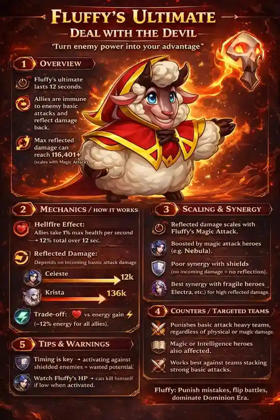 Fluffy's Deal with the Devil skill info-graphic